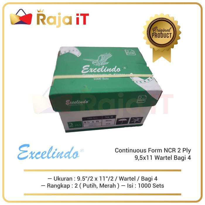 

Excelindo Continuous Form 2Ply 9,5X11 Wartel Bagi 4 Kertas Ncr 2 Ply