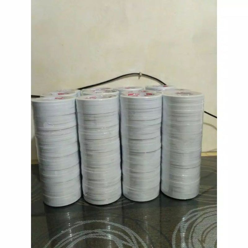 

DOUBLE TAPE 6 MM GIANT TAPE BERKUALITAS / DOUBLE TAPE KERTAS