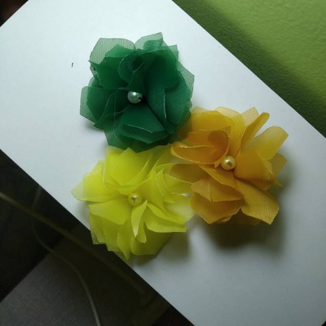 

Bunga 3 D , Organza 5 cm (1 lusin)