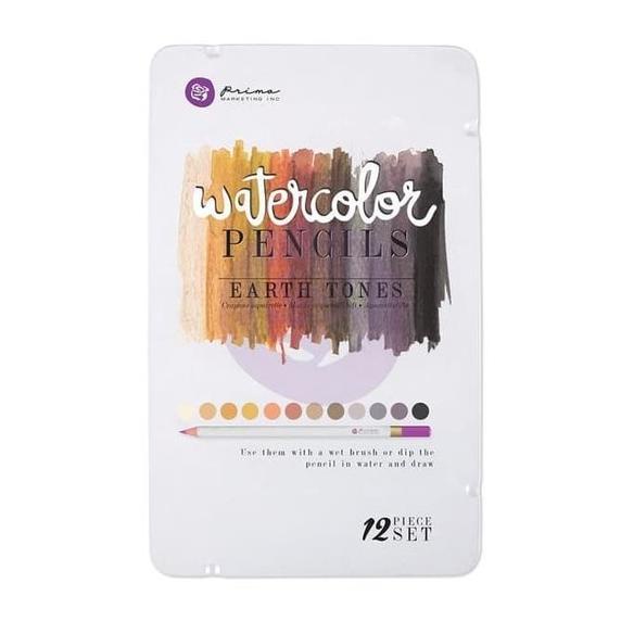 

PRIMA MARKETING WATERCOLOR PENCILS EARTH TONES - PENSIL WARNA YHJTY54654