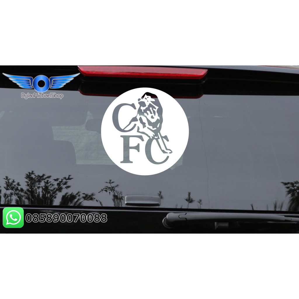 Stiker Mobil Klub Bola Chelsea CFC Kaca Car Decal Sticker The Blues 2