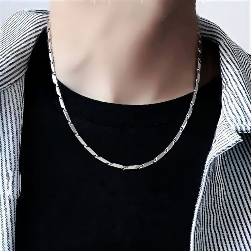 KALUNG TITANIUM RANTAI PADI/KALUNG PRIA/KALUNG RANTAI