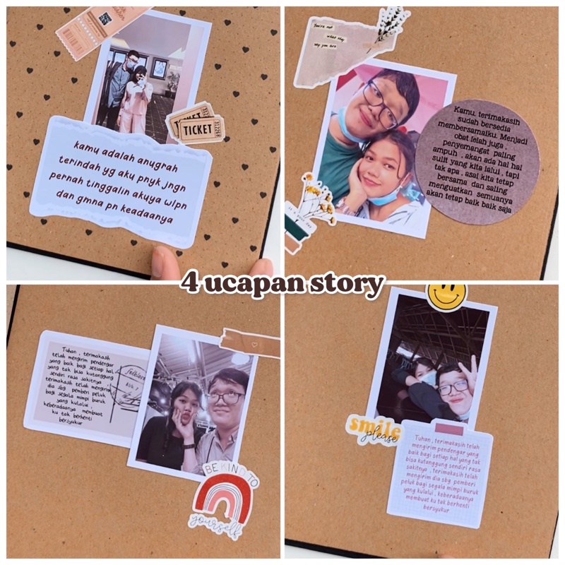 STORY BOOK PREMIUM original by Wopika Creative| SCRAPBOOK | kado buku | hadiah birthday anniversary, graduation, ldr, dll