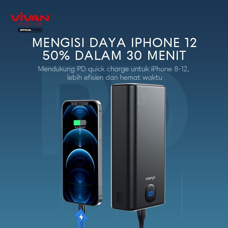 Vivan VPB-B40 Powerbank 40000mAh