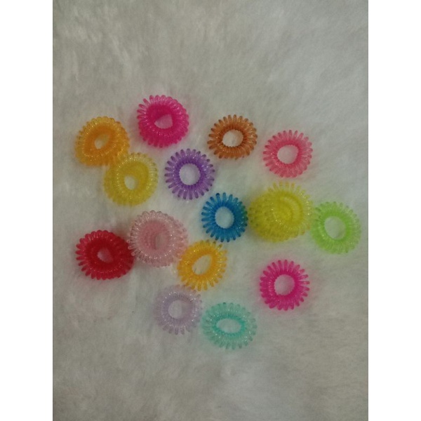 10pcs IKAT RAMBUT SPIRAL POLOS KECIL GROSIR