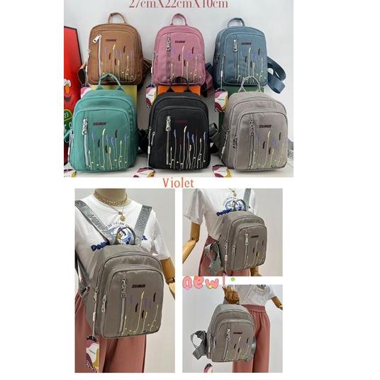 Promo Terbaik Tas Wanita Ransel SIGHMON Original Tas Ransel 3 in 1 Import Fashion Korea Tas Ransel Canvas Import Trendy Waterproof