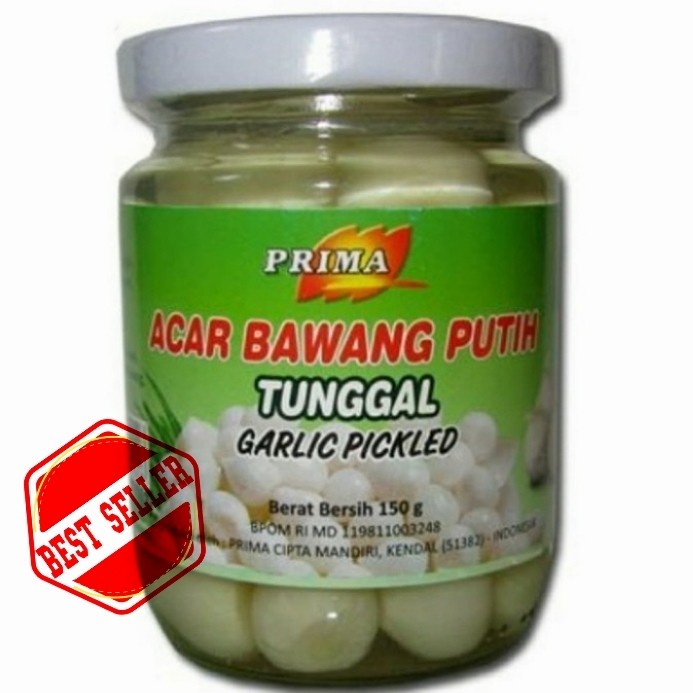 

Prima Acar Bawang Putih Tunggal - 125 Gram