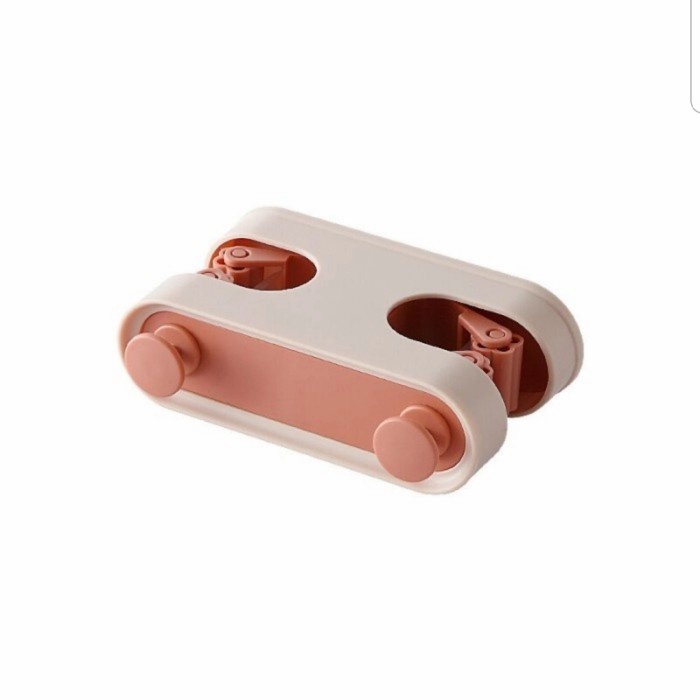 

Gantungan Sapu Pel 2 Slots+ Gantungan Peralatan Dapur Magic Mop Holder - Pink1090