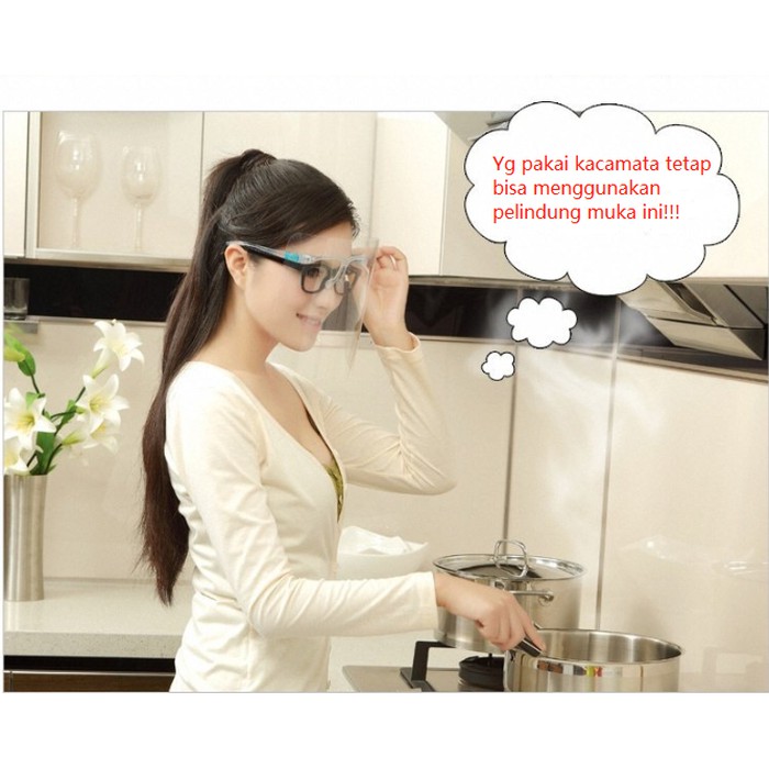 Face Shield Kaca Mata Pelindung Muka Saat Memasak / Paul Lorna / Cooking Glasses