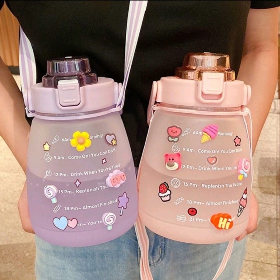 BOTOL MINUM MOTIVASI VIRAL GEMOY 1,3 LITER BPA FREE