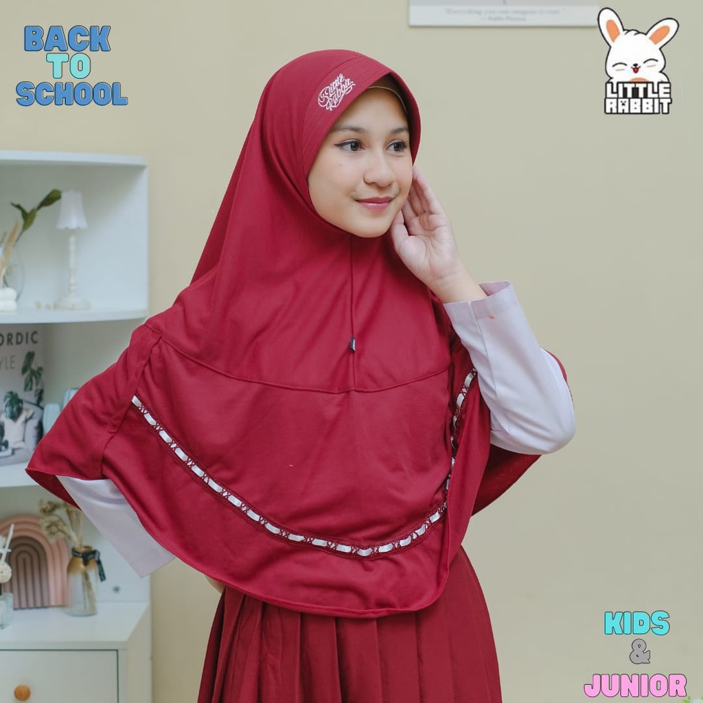 Jilbab Anak Sekolah SD Kerudung Anak Putih Jilbab Pramuka SD Jilbab Anak Merah Hijab Anak Katun PE