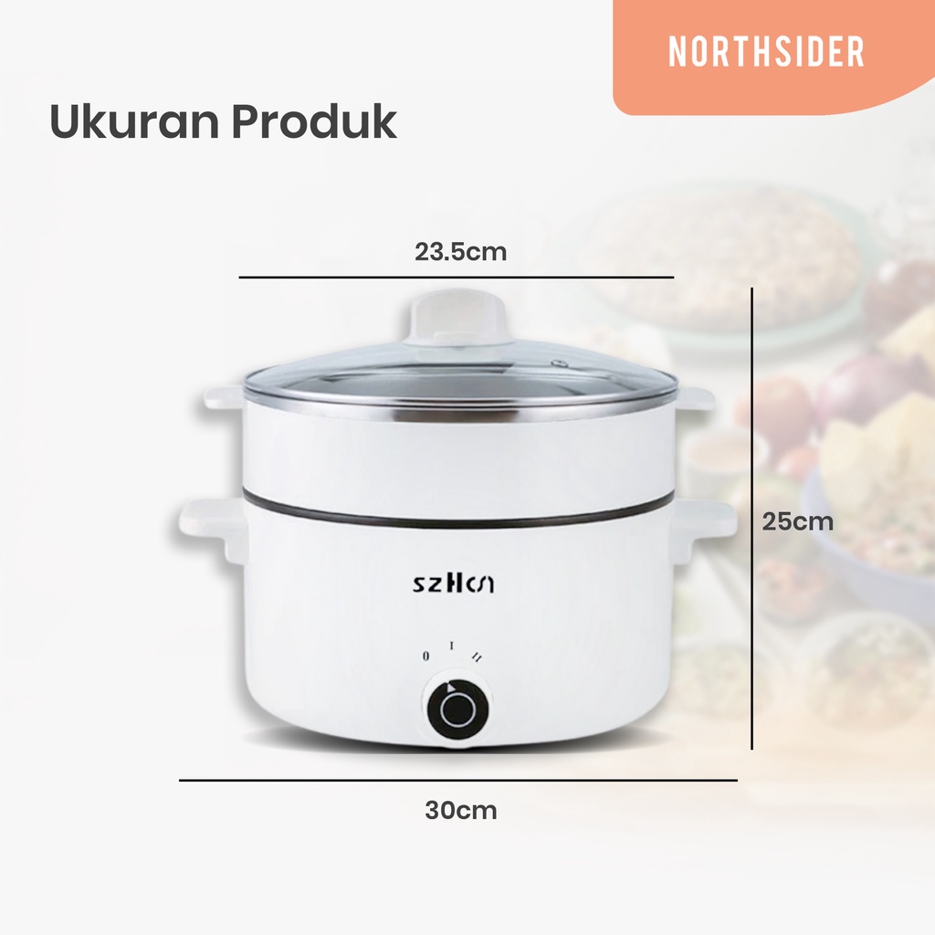 FOOD STEAMER ELECTRIC 2.5L | PANCI KUKUS LISTRIK JZ-22