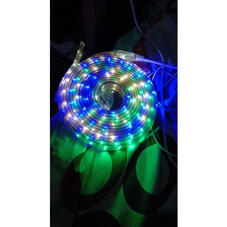 10 Meter Lampu LED STRIP SELANG 2835 10M 220V OUTDOOR RGB