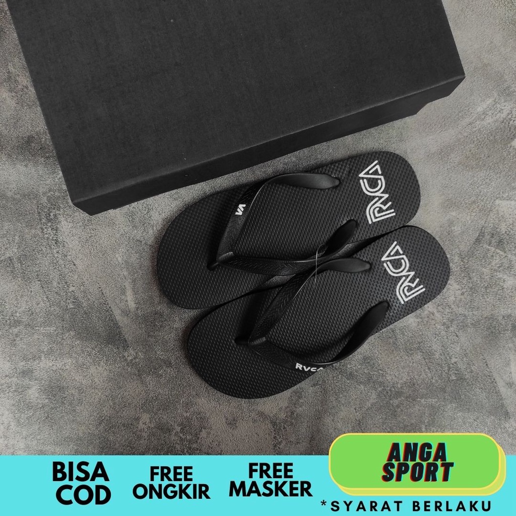 SANDAL PRIA JEPIT RVCA KUALITAS PREMIUM / SANDAL JEPIT COWOK SANTAI / SENDAL COWOK JEPIT KASUAL DISTRO / SENDAL SURFING ABG KEREN