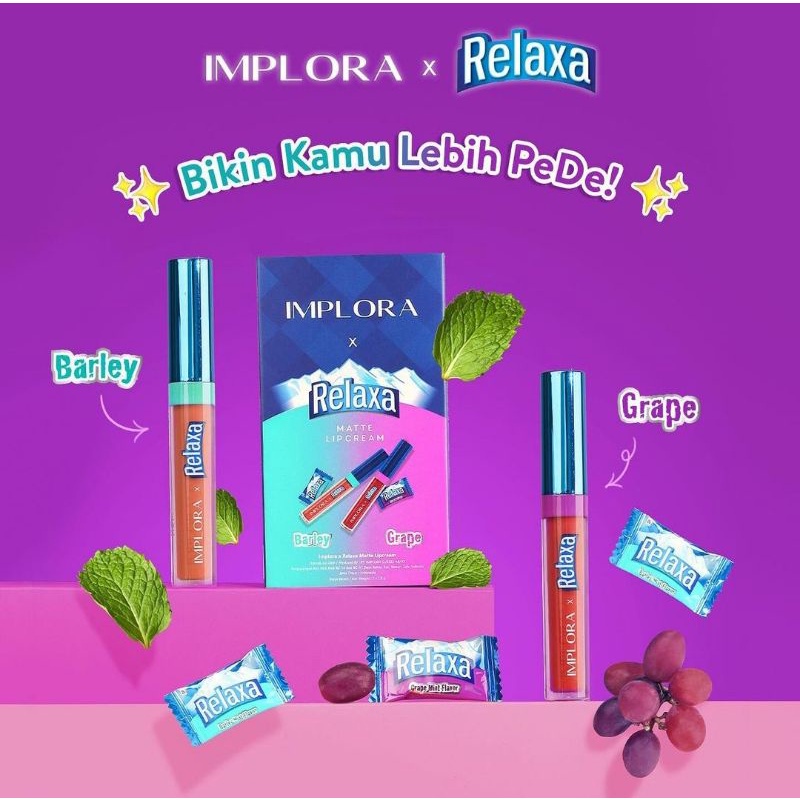 ❤ MEMEY ❤ IMPLORA X Relaxa Matte Lip Cream