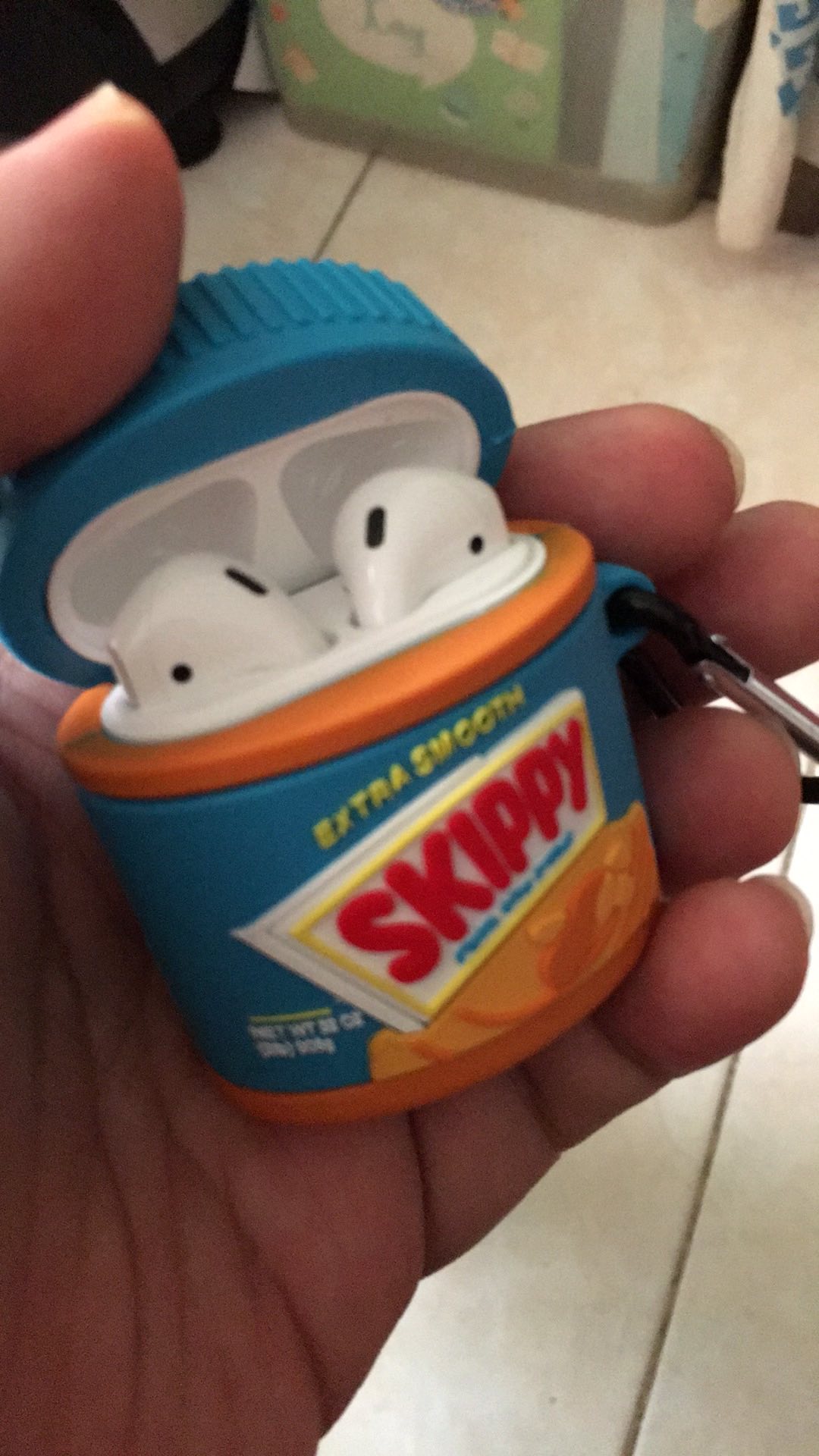 Airpods Case Skippy Peanut Butter Bluetooth Wireless