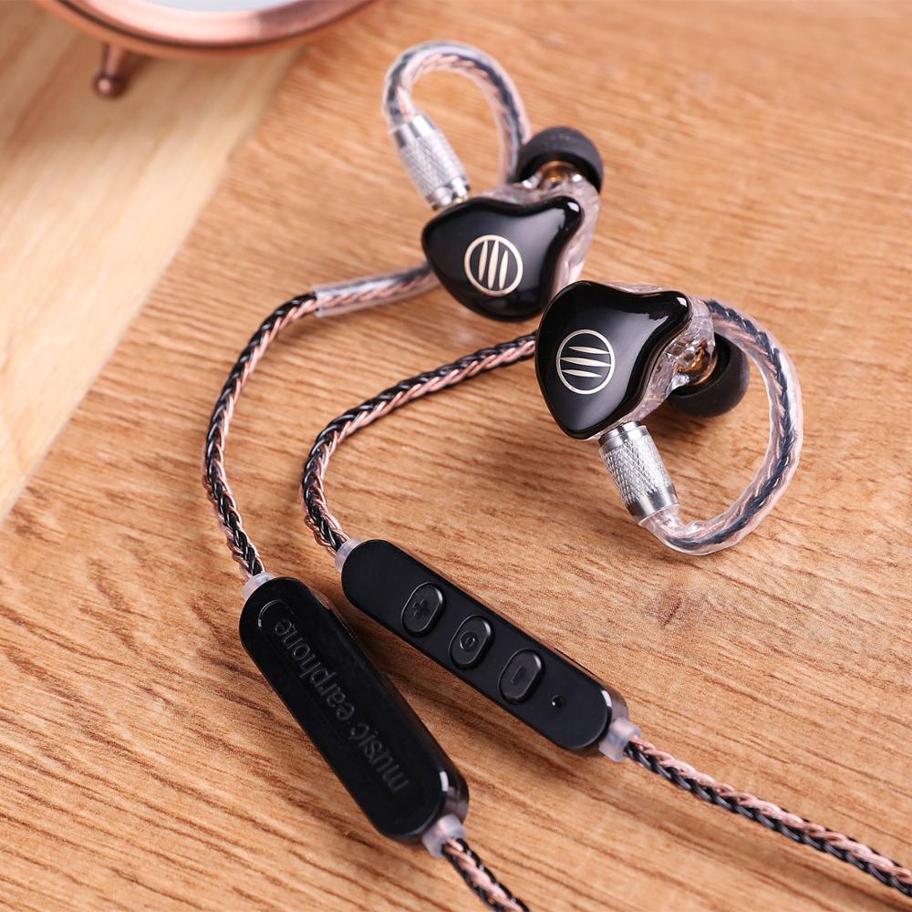 BGVP DS1 Noise Canceling Headphone Hifi DJ Hybrid Technology In Ear Monitor High Fidelity MMCX Earphone