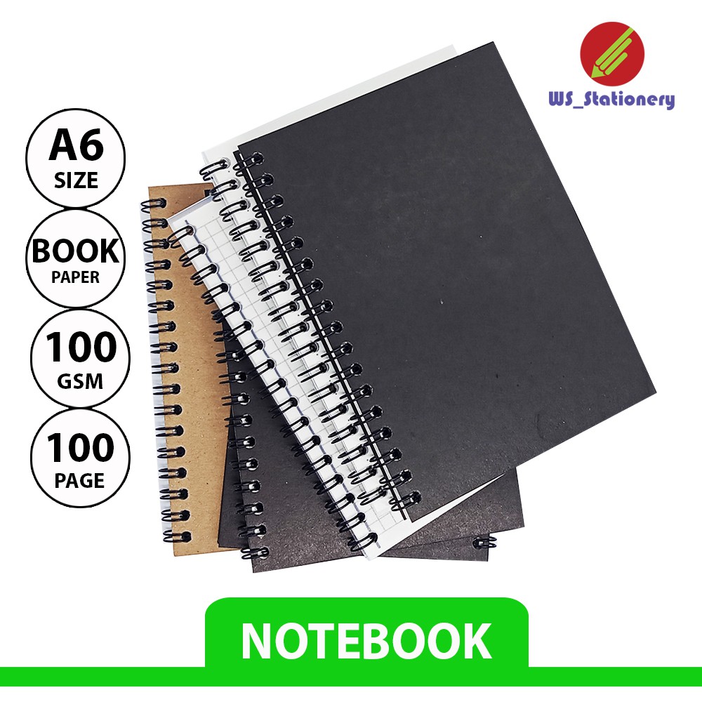 

NOTEBOOK A6/JURNAL A6/NOTEPAD/ BOOKPAPER/ GRID/KOTAK2#DOTTED/TITIK2 #BLANK/POLOS