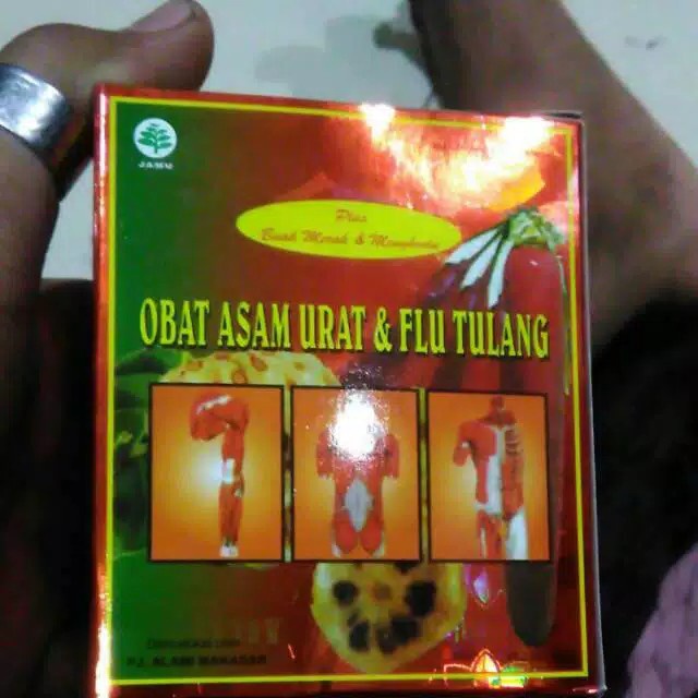 -Buah Makasar Asam Urat & flu Tulang 1KOTAK-