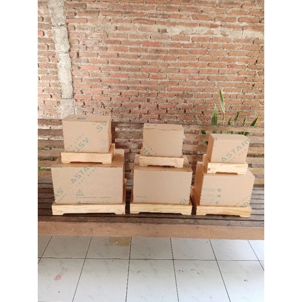 

box hantaran kayu rustik