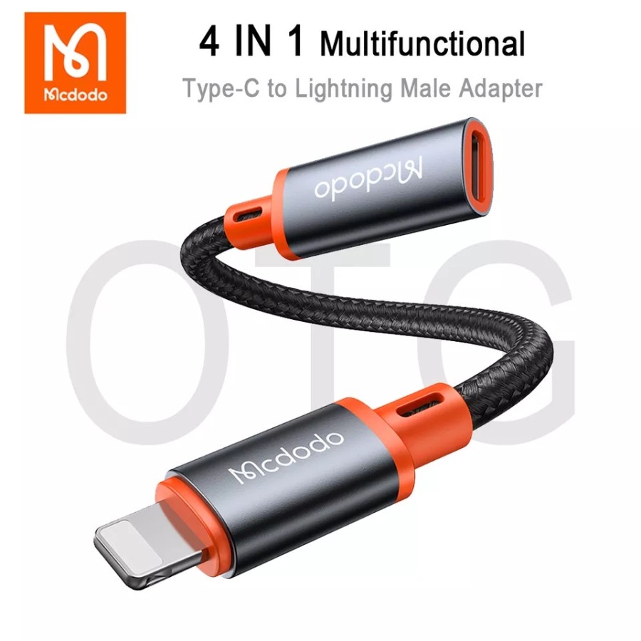 Mcdodo Lightning To Type C Adapter Headset &amp; Charging PD Fast Charge