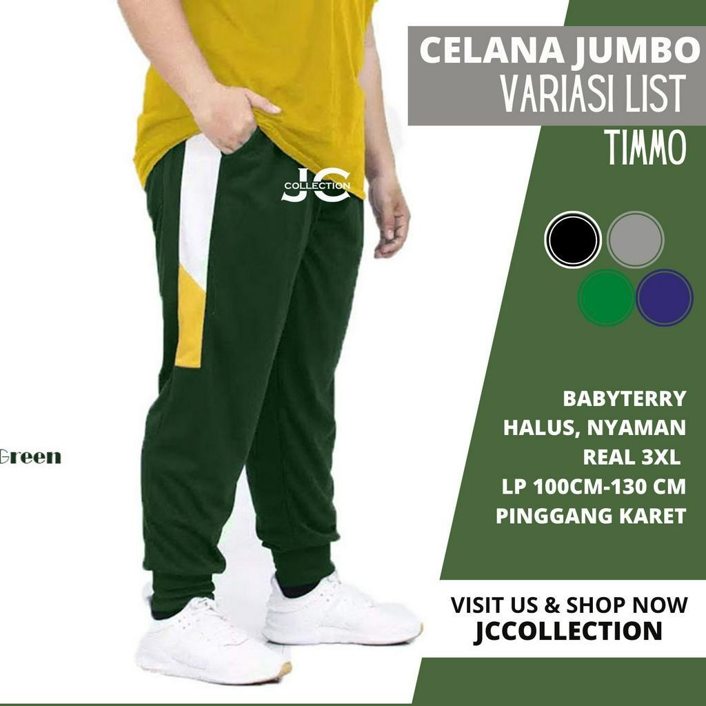 Celana Pria Jumbo Jogger Big Size 3XL  Timotthy / Celana Panjang pria Big Size 3XL JCCollections