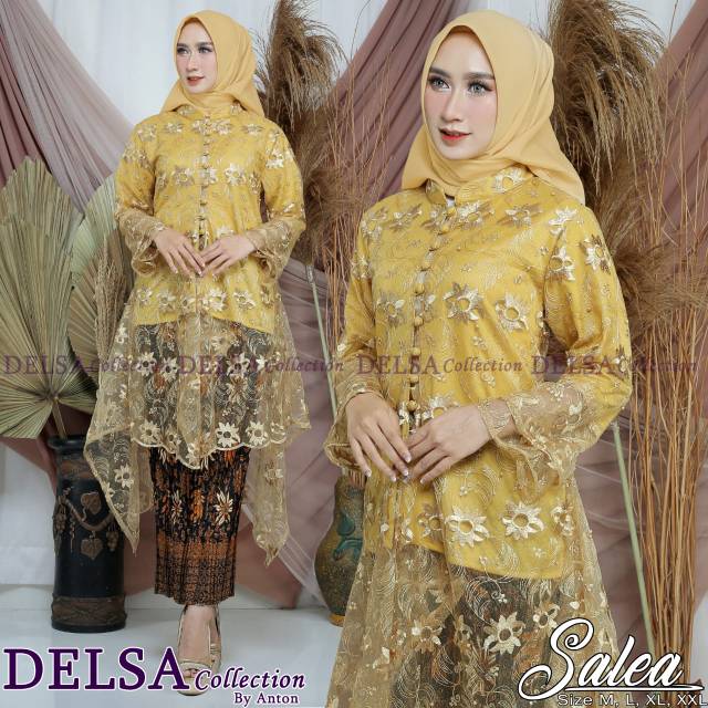 Set kebaya salsa tunic tulle mutiara