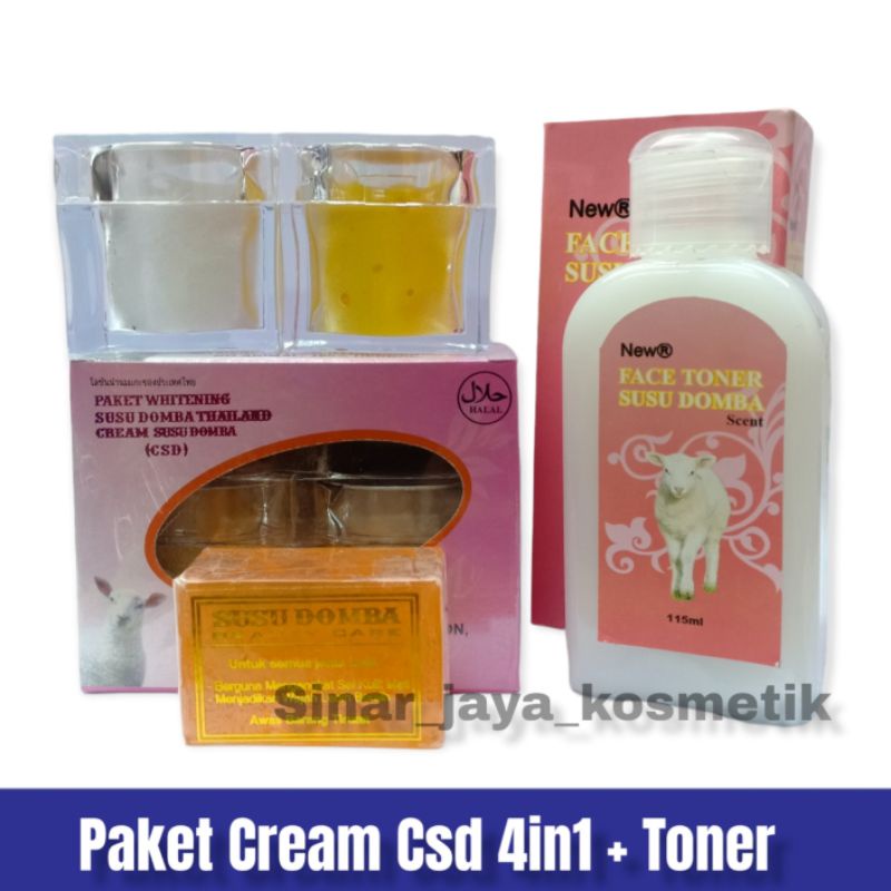 Paket Cream Csd Besar + Toner 4in1 Super