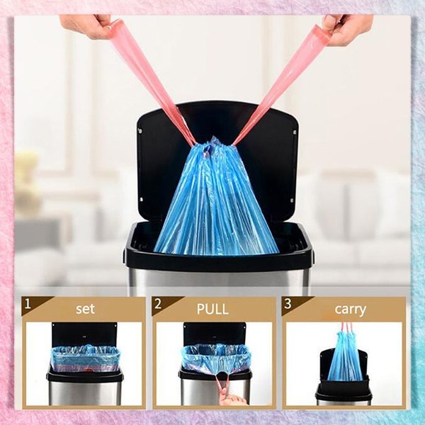 Kantong Plastik Sampah Roll isi 15pcs 45x50cm RANDOM