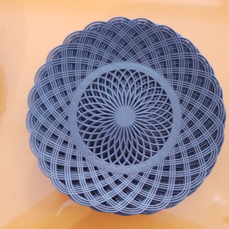 Piring Rotan plastik 1 lusin /12 pcs