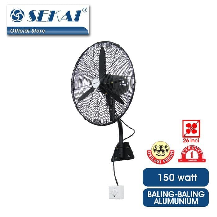 Sekai Industrial Wall Fan Kipas Dinding 20 Inch IWF 2639