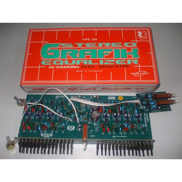 Jual Kit audio equalizer 2 x 15 30 channel graphic equalizer Indonesia
