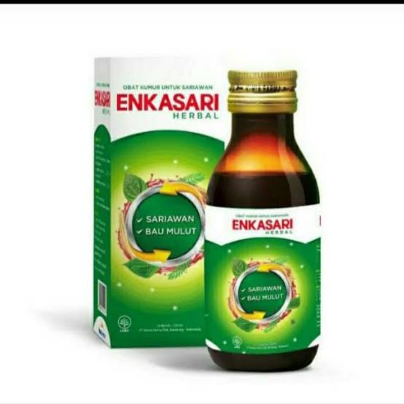 Enkasari Herbal 120 Ml/ Larutan Kumur/ Sariawan/ Bau Mulut