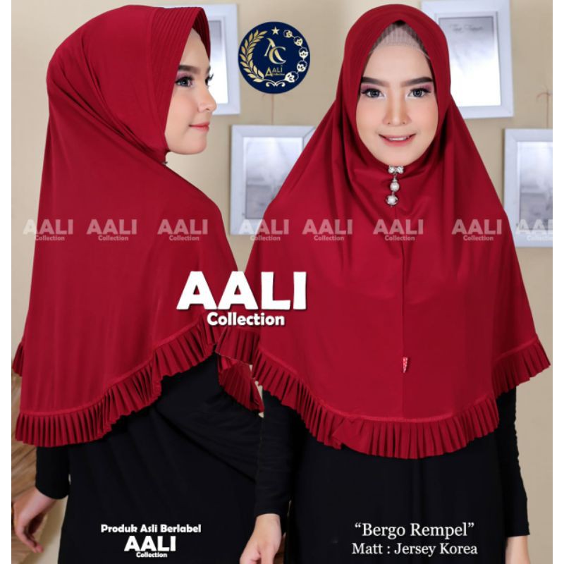 Aali Collection Jilbab Rempel Jersy Korea