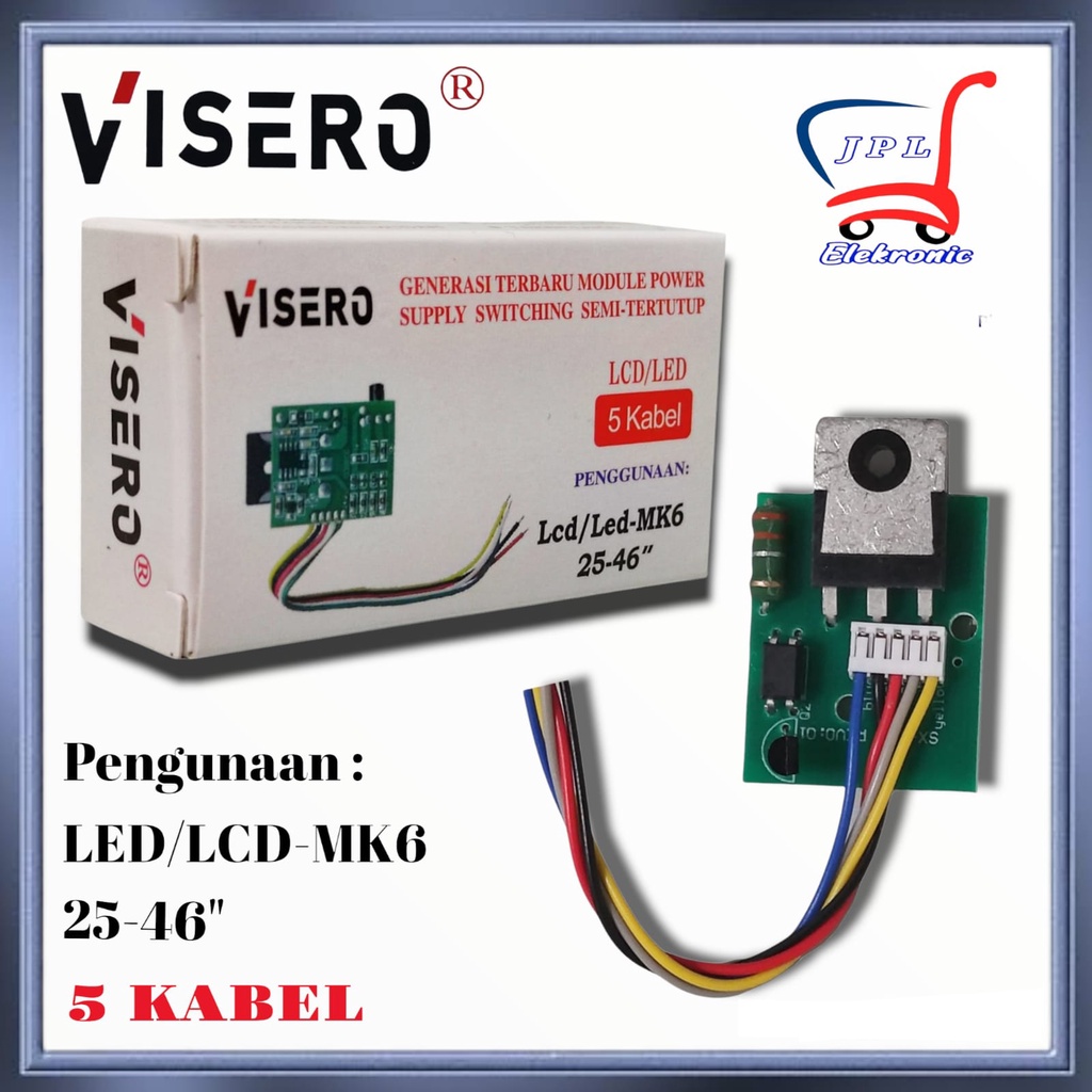 POWER SUPPLAY SWITCHING UNIVERSAL 5 KABEL VISERO LEGULATOR LCD LED MK6 25-46 INCHI /GACUN/LEGULATOR