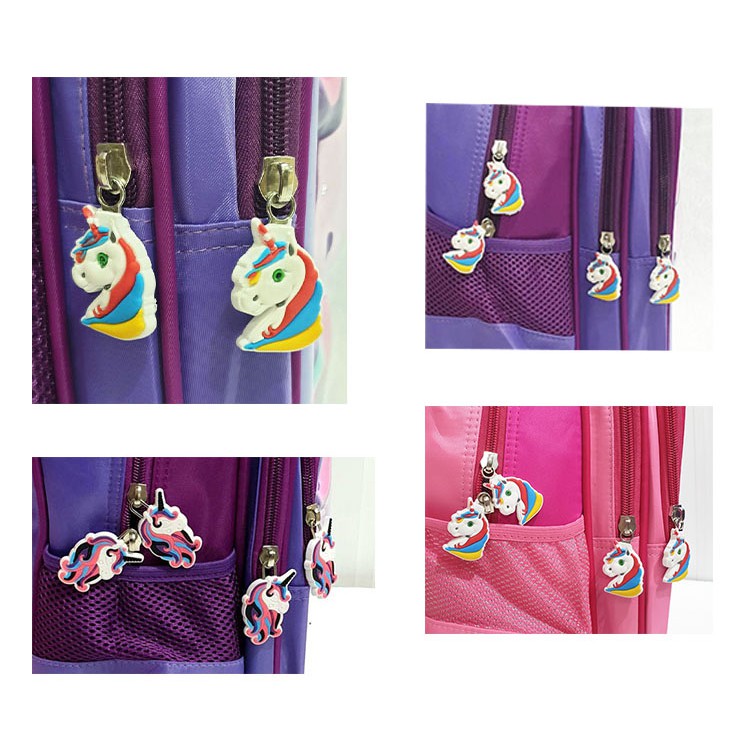 PROMO Tas Roda Dorong Trolley Anak TK Perempuan Motif Kuda Pony PIRANG CETAR Burung Piquin OWL Glossy Embos Timbul 3Res IMPORT