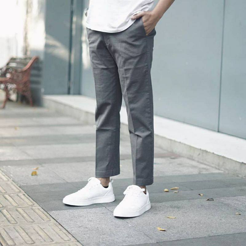 Celana Ankle Pants chinos Pria)/celana kantor/celana formal (CHINOS)