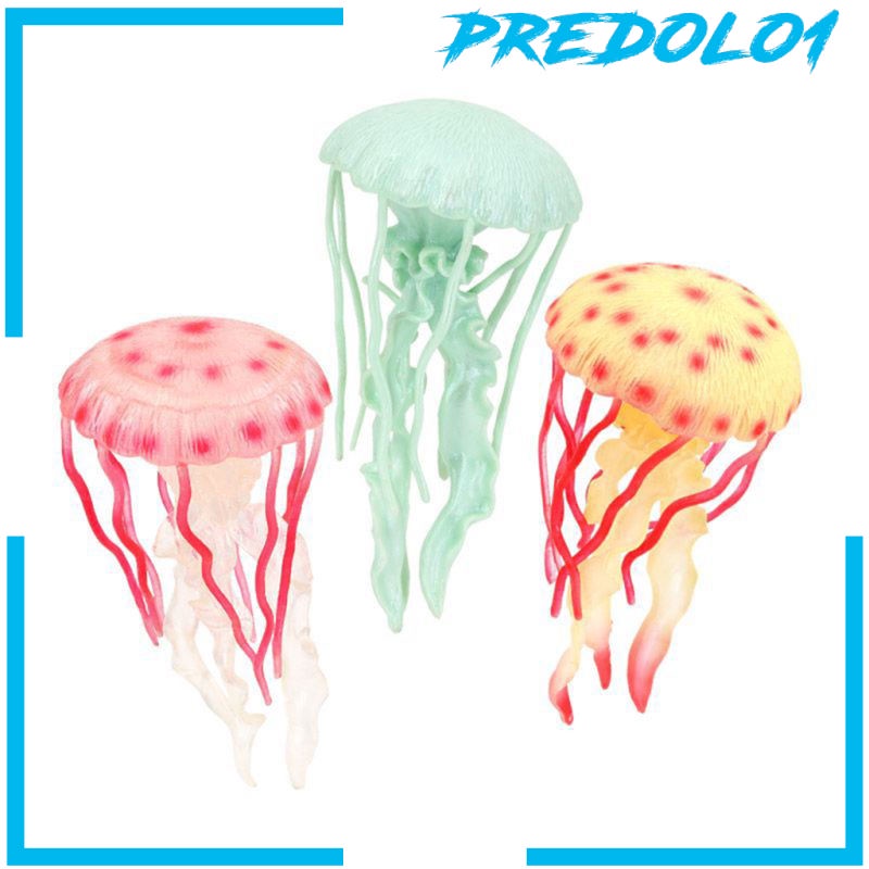 [PREDOLO1] 3pcs Jellyfish Model Early Education Lifelike Science Educational Toys Tools