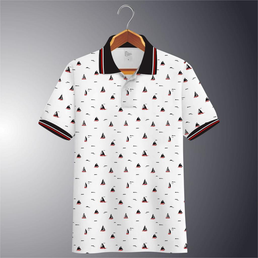 Kaospolos - Kaos Polo shirt motif full print lengan pendek | kaos kerah pria 03