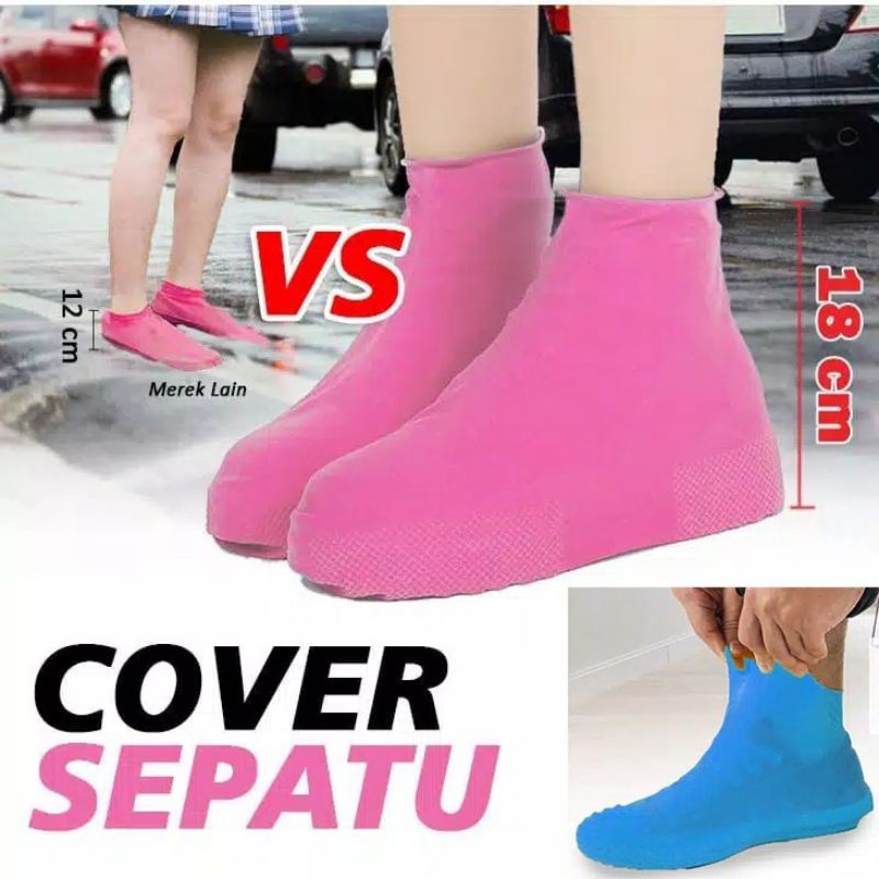 Cover Shoes Sepatu Anti Air / Mantel Mantol Pelindung Sepatu Waterproof Anti Air