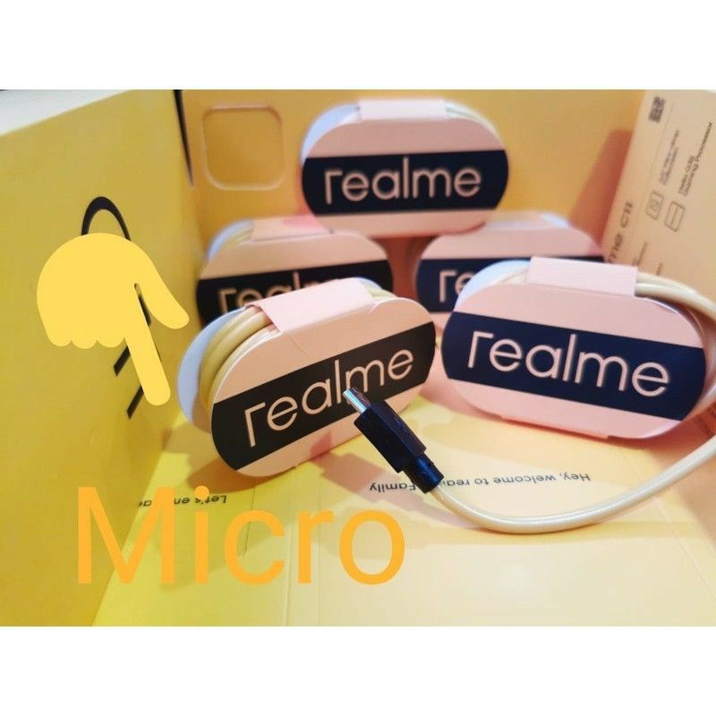 KABEL DATA REALME QUALCOM 3.0 VOOC MICRO DAN TYPE-C