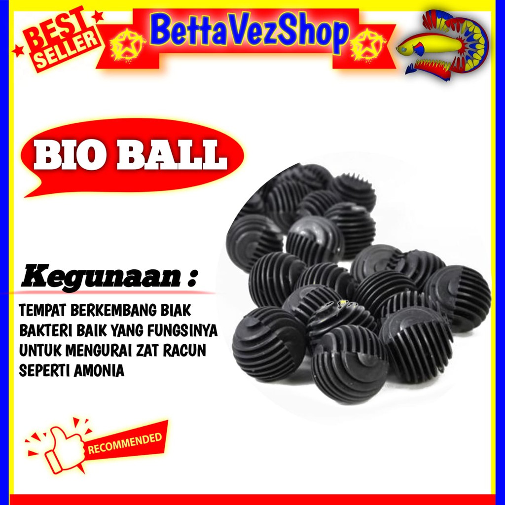 BIO BALL/BIOBALL BULAT GOLF MEDIA FILTER KOLAM AQUARIUM ECERAN MEDIA FILTER AIR