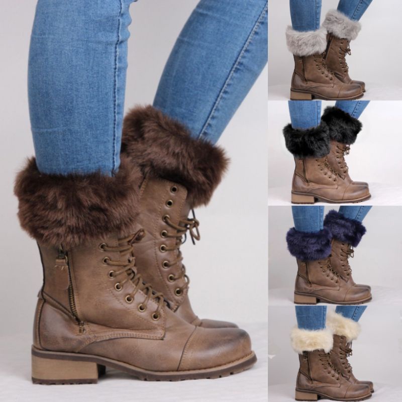 Penghangat Kaki Bulu Sepatu Boots Winter Musim Dingin / Leg Warmer 015