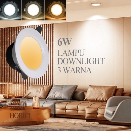 ASLI FULL TERANG 5W LAMPU DOWNLIGHT LED PLAFON 5 WATT NYALA ADA PUTIH / WARM WHITE