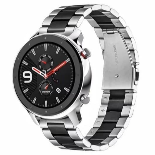 STAINLESS STEEL METAL BAND TWOTONE STRAP JAM XIAOMI AMAZFIT GTR 47mm