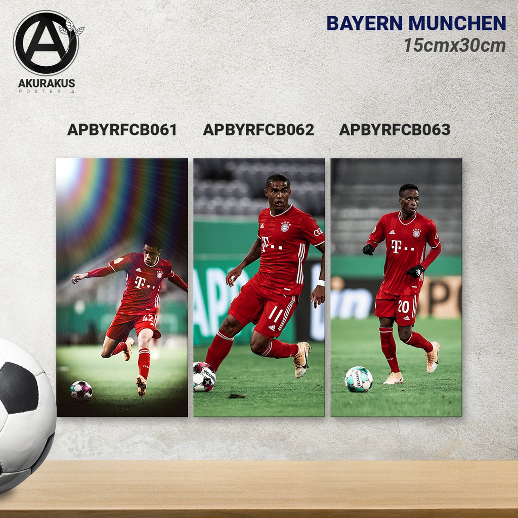 WALL DECOR HIASAN DINDING POSTER BAYERN MUNCHEN FC APBYRFCB061-063
