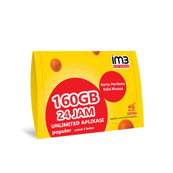PERDANA INDOSAT 160GB EDISI KUSUS 4 BULAN