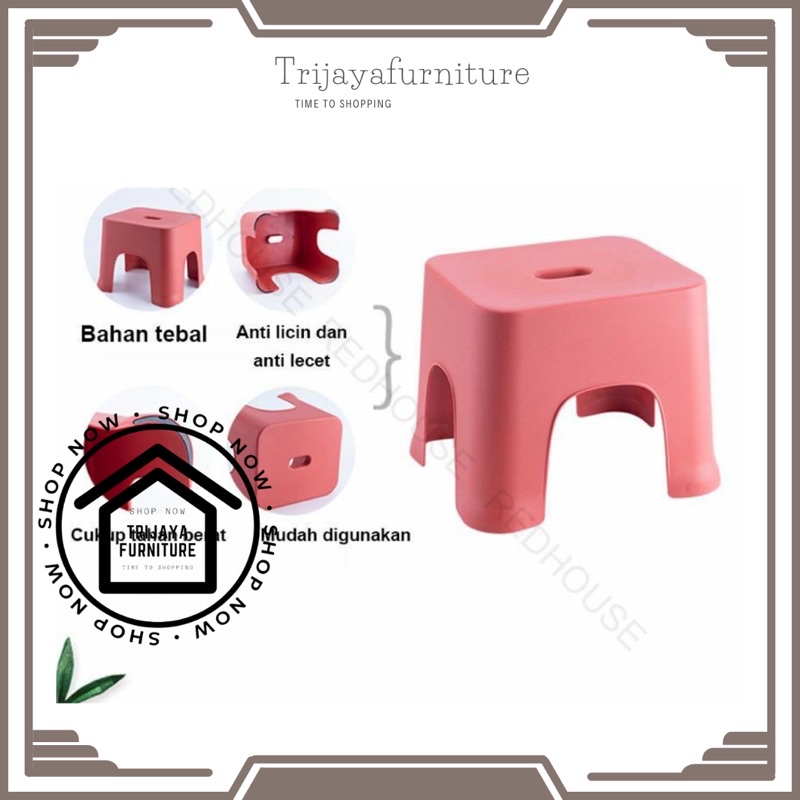 Bangku Jongkok RedHouse / Kursi Jongkok / Kursi Plastik Jongkok / Bangku Jongkok