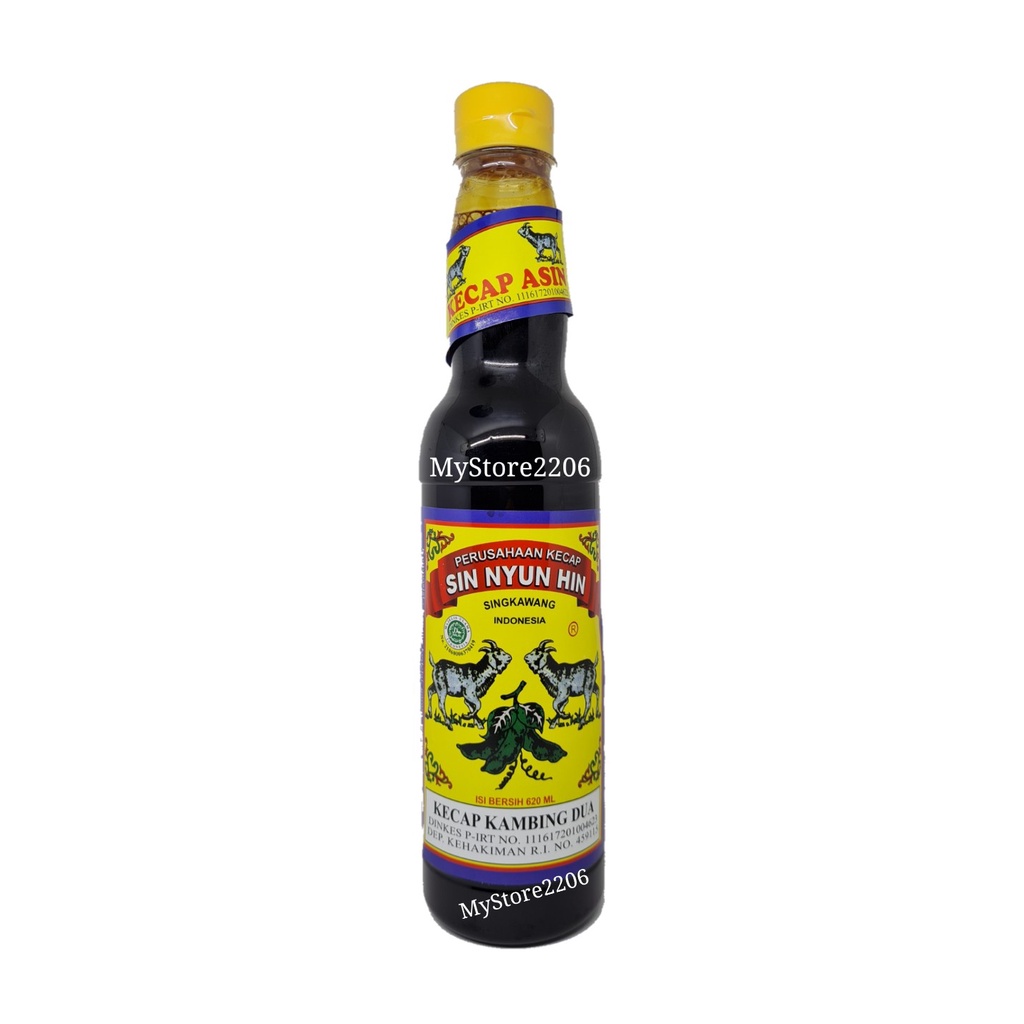 Kecap Asin Kalimantan cap Kambing Dua Sin Nyun Hin (620ml) BOTOL PLASTIK / Dua Kambing - Singkawang - Kalimantan Barat