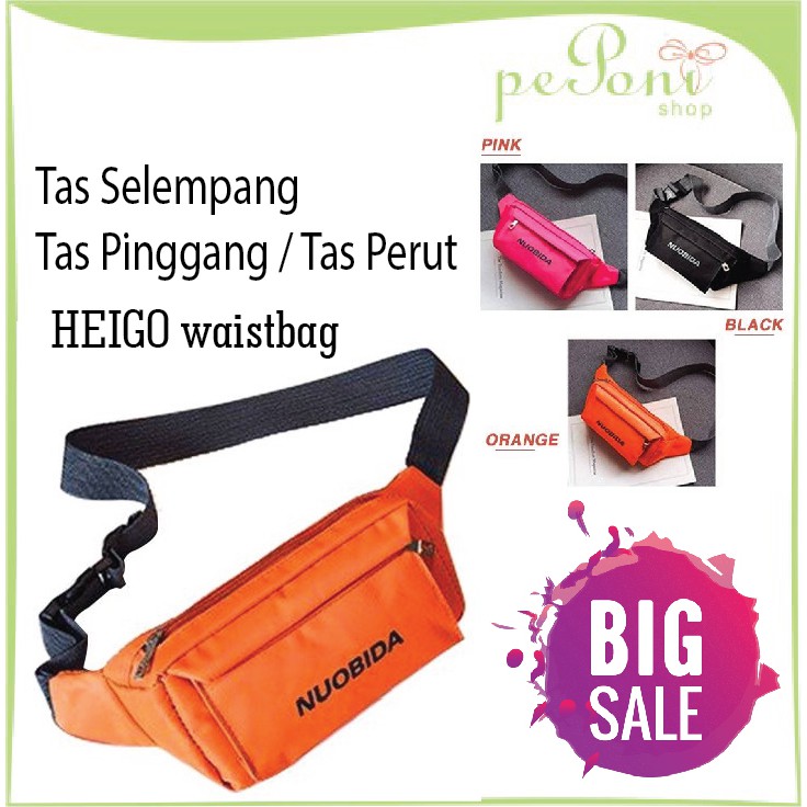Tas Selempang Wanita- Tas Sporty - Tas Perut Heigo